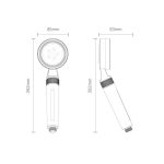 ALPOK SPATOUCH TUŠ GLAVA SA DUAL FILTEROM BELA